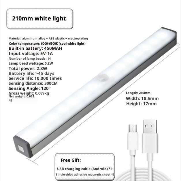 LED Human Body Motion Sensor Closet Light