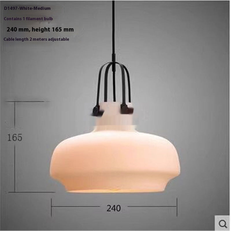 Retro Industrial Glass Chandelier
