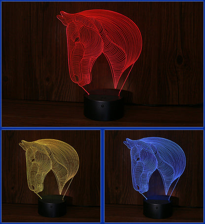 Horse Head LED Night Light