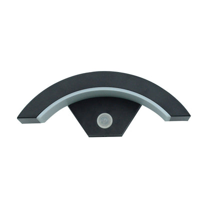 LED Curved Moon Motion Sensor Wall Light