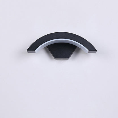 LED Curved Moon Motion Sensor Wall Light