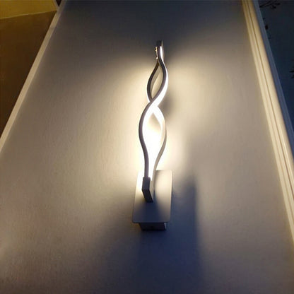 LED Aluminum Wave Wall Light
