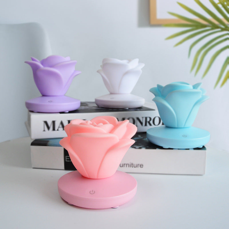 Rose Shaped LED Touch Night Light