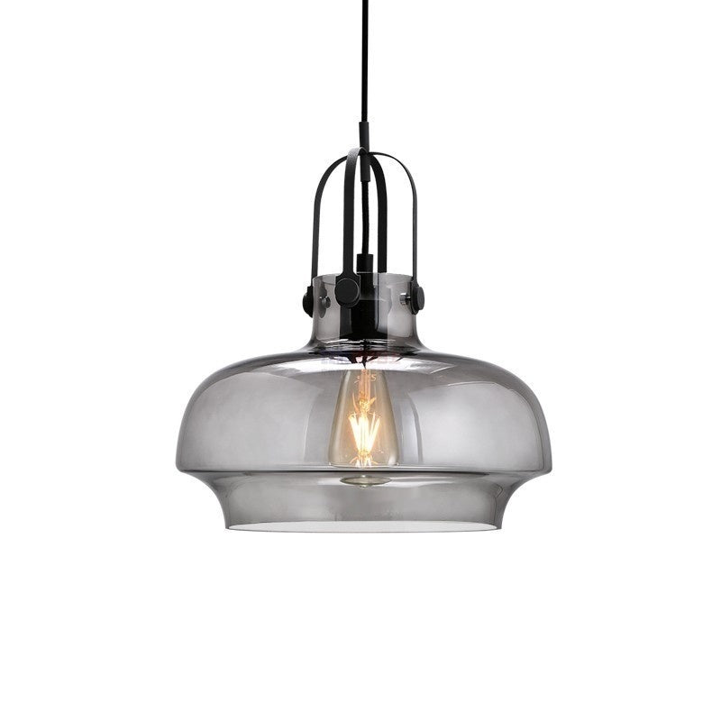 Retro Industrial Glass Chandelier
