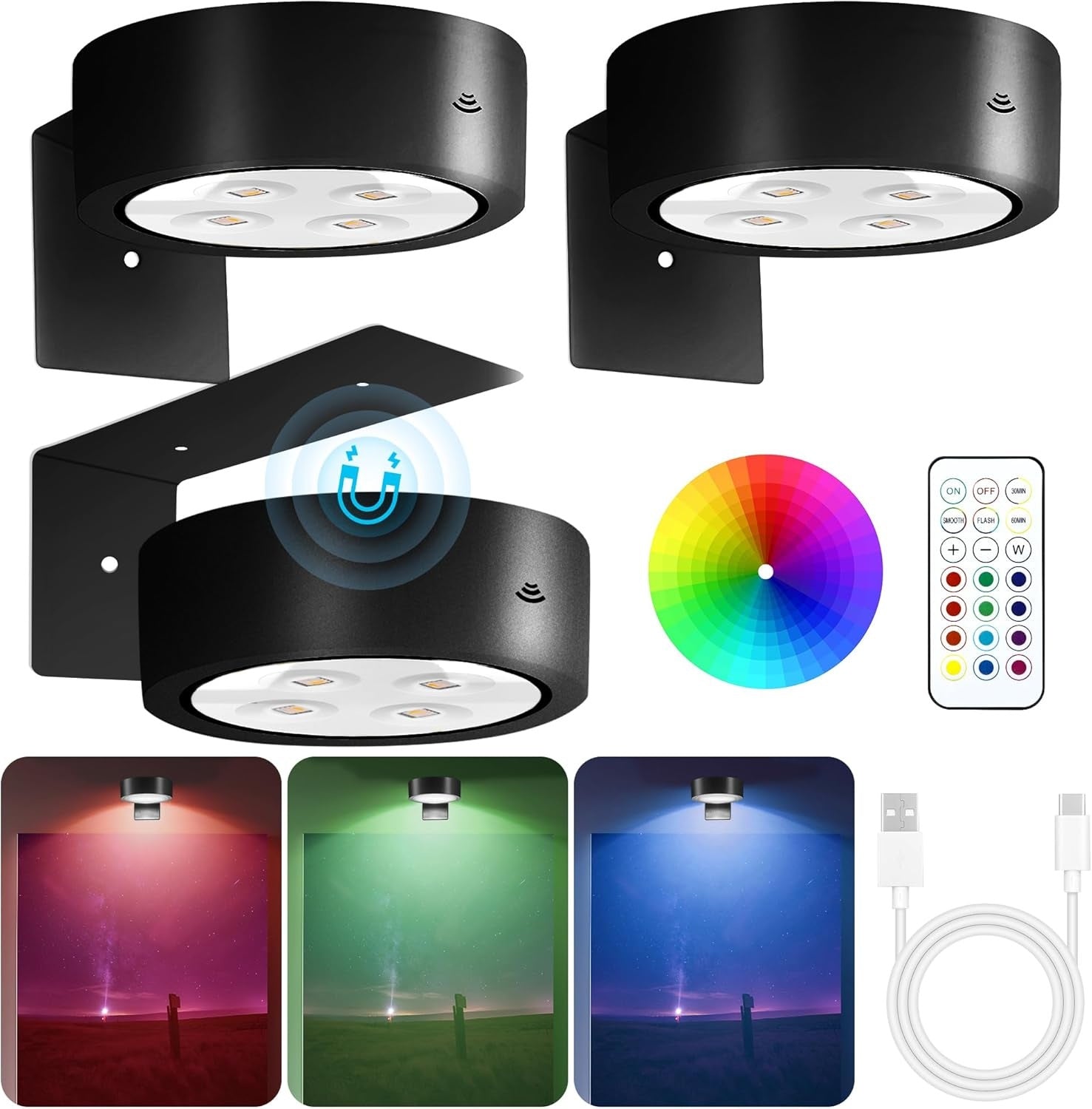 RGB Rechargeable Wardrobe Night Light