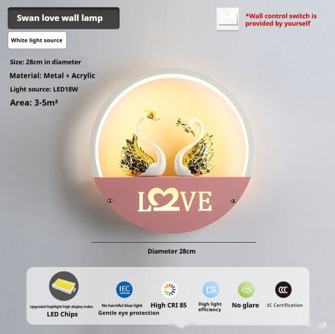 Modern Minimalist LED Bedside Wall Light