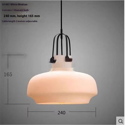 Retro Industrial Glass Chandelier