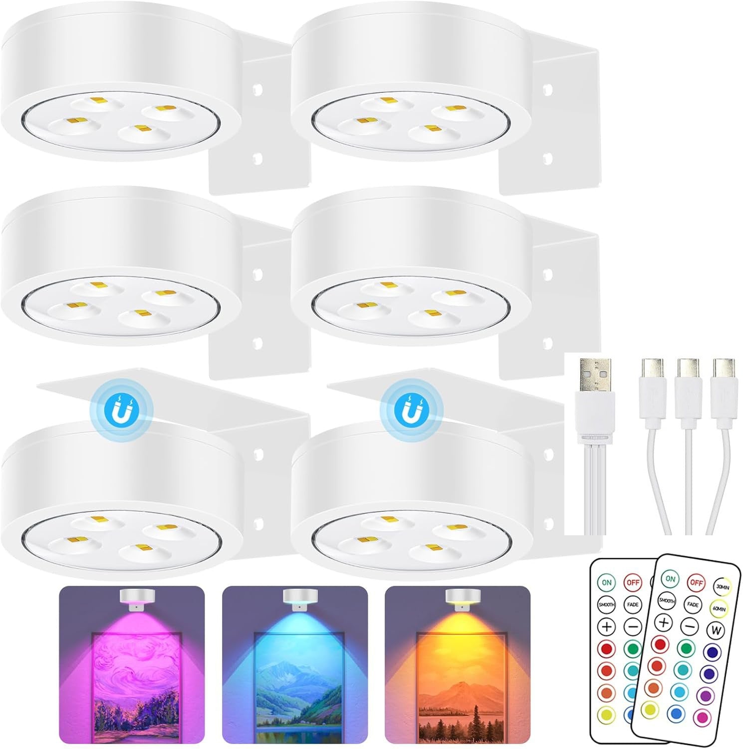 RGB Rechargeable Wardrobe Night Light