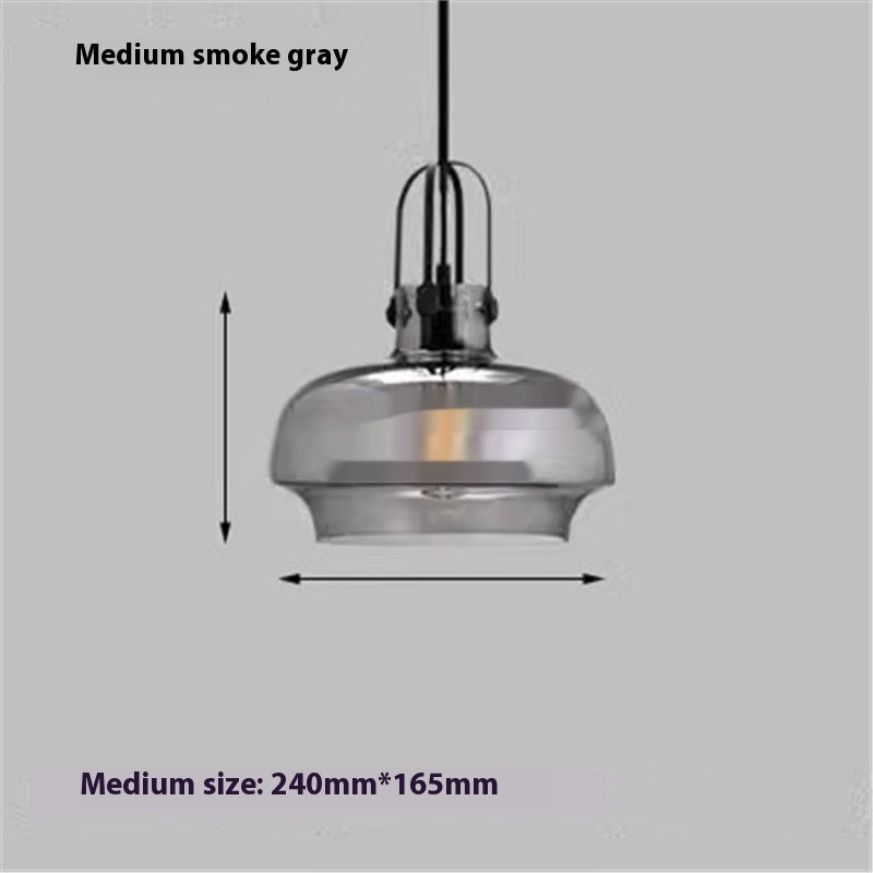 Retro Industrial Glass Chandelier