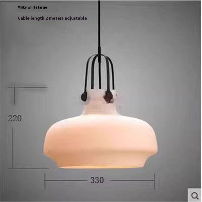 Retro Industrial Glass Chandelier