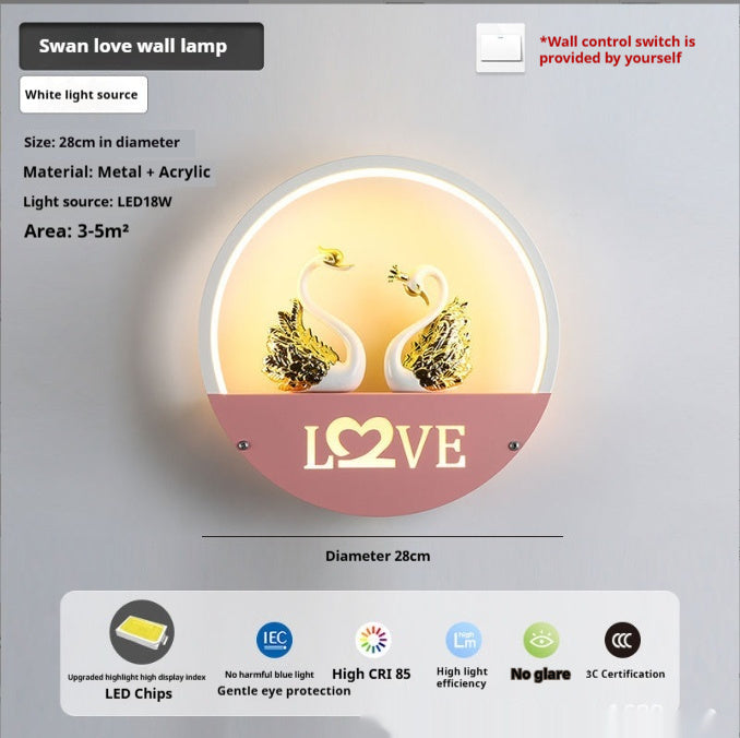 Modern Minimalist LED Bedside Wall Light